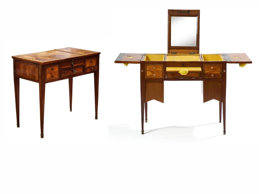 Coiffeuse avant/après