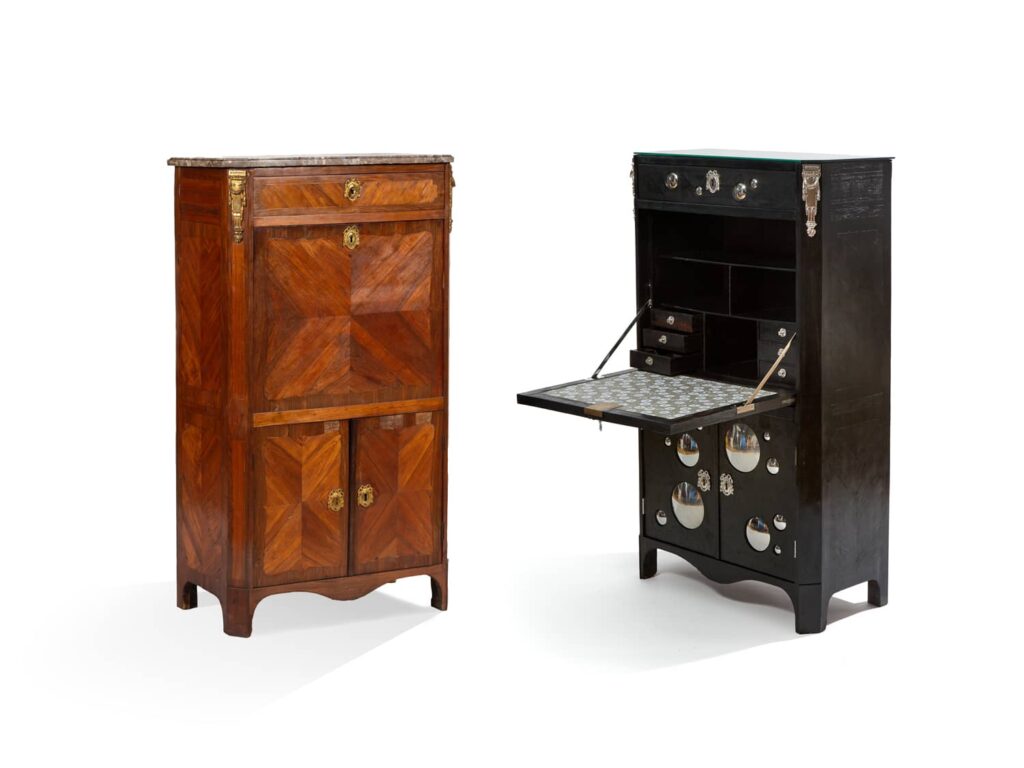 Secrétaire modernisé avant/après