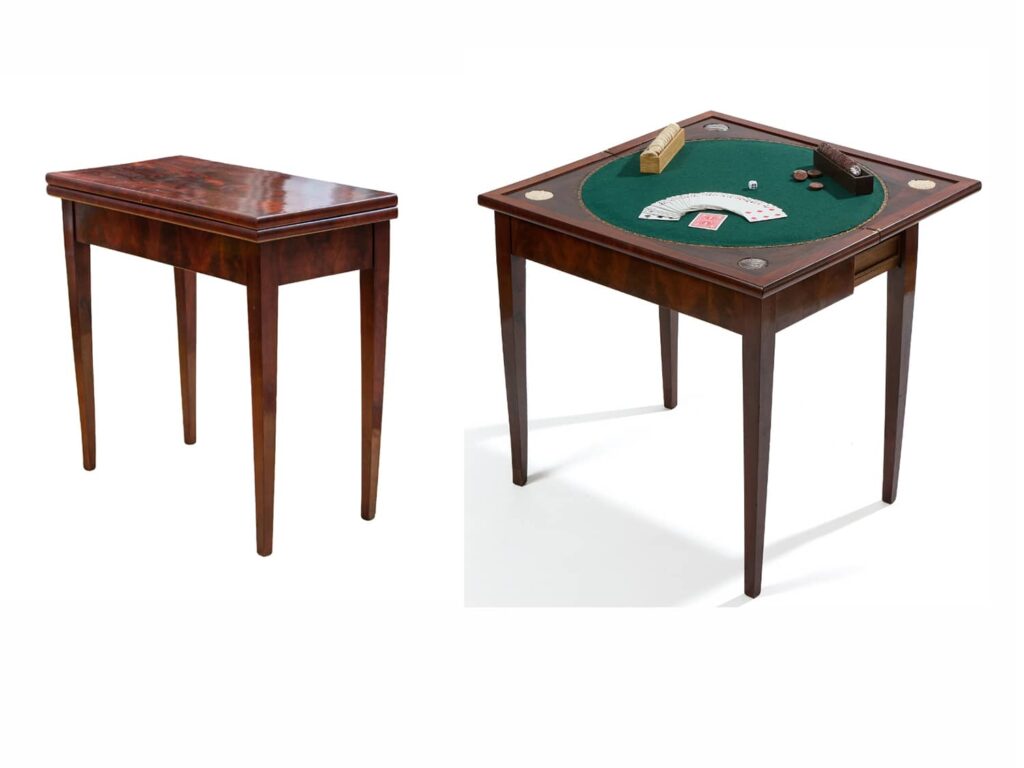 Table de jeux avant/après